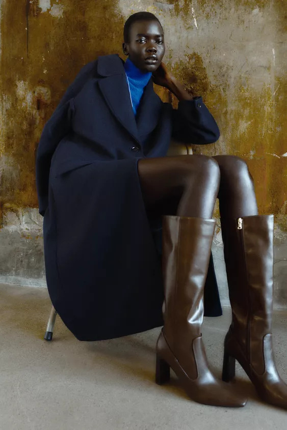 STIVALI ALTI CON IMPUNTURE | Zara IT