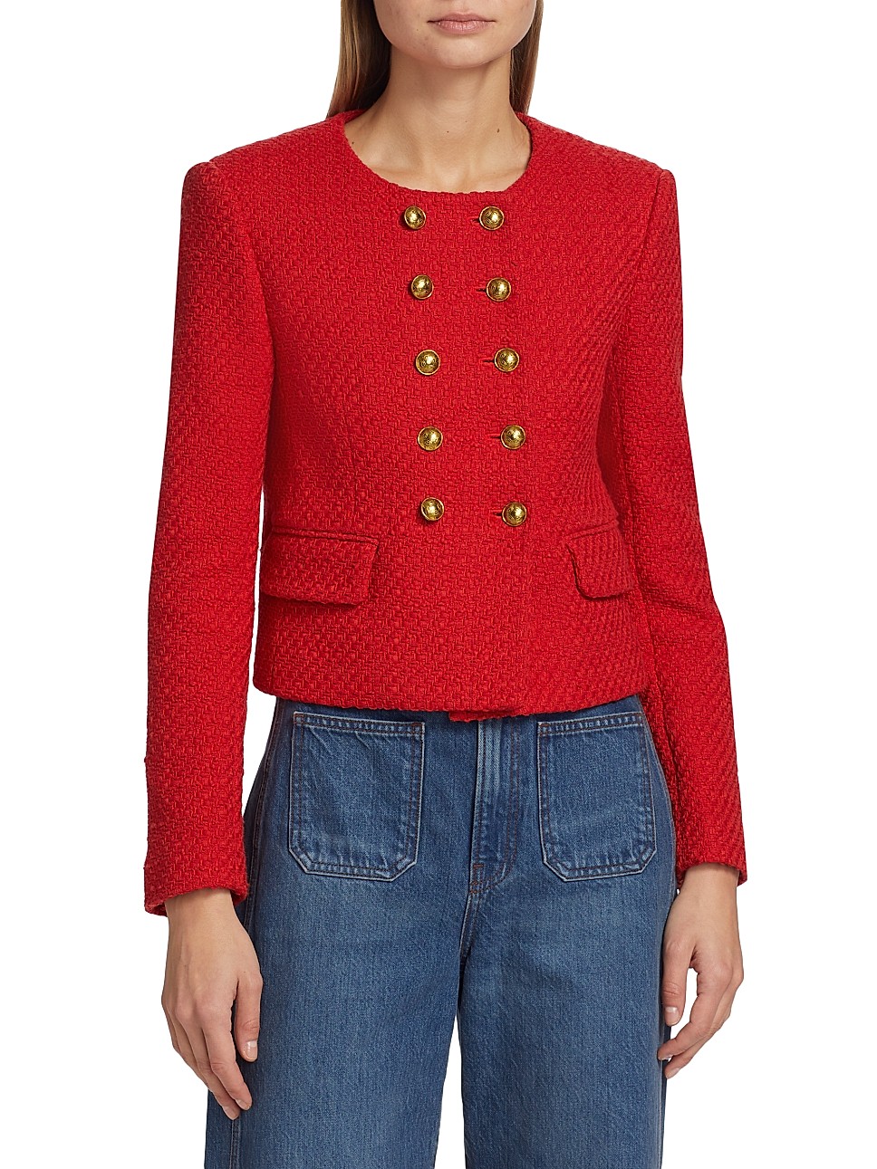 Bentley Double-Breasted Tweed Jacket | Saks Fifth Avenue