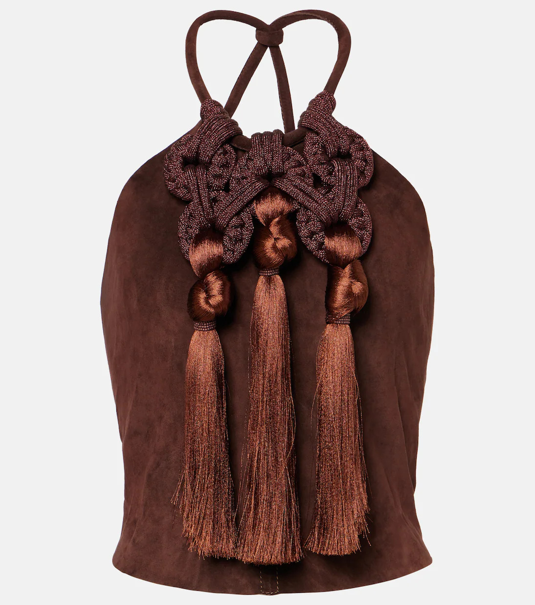 Knot-detail leather top | Mytheresa (US/CA)
