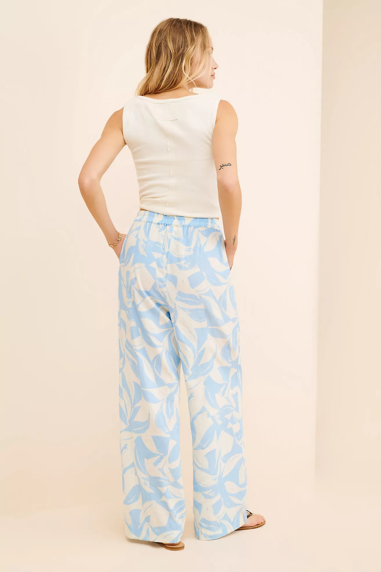 Little Lies Linen Blend Isla Pants | Anthropologie (US)