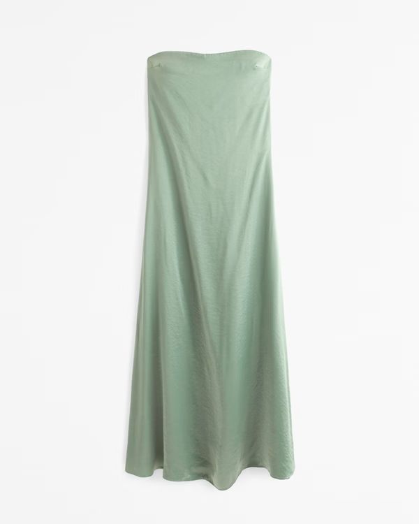 Women's Strapless Trapeze Maxi Dress | Women's Dresses & Jumpsuits | Abercrombie.com | Abercrombie & Fitch (US)