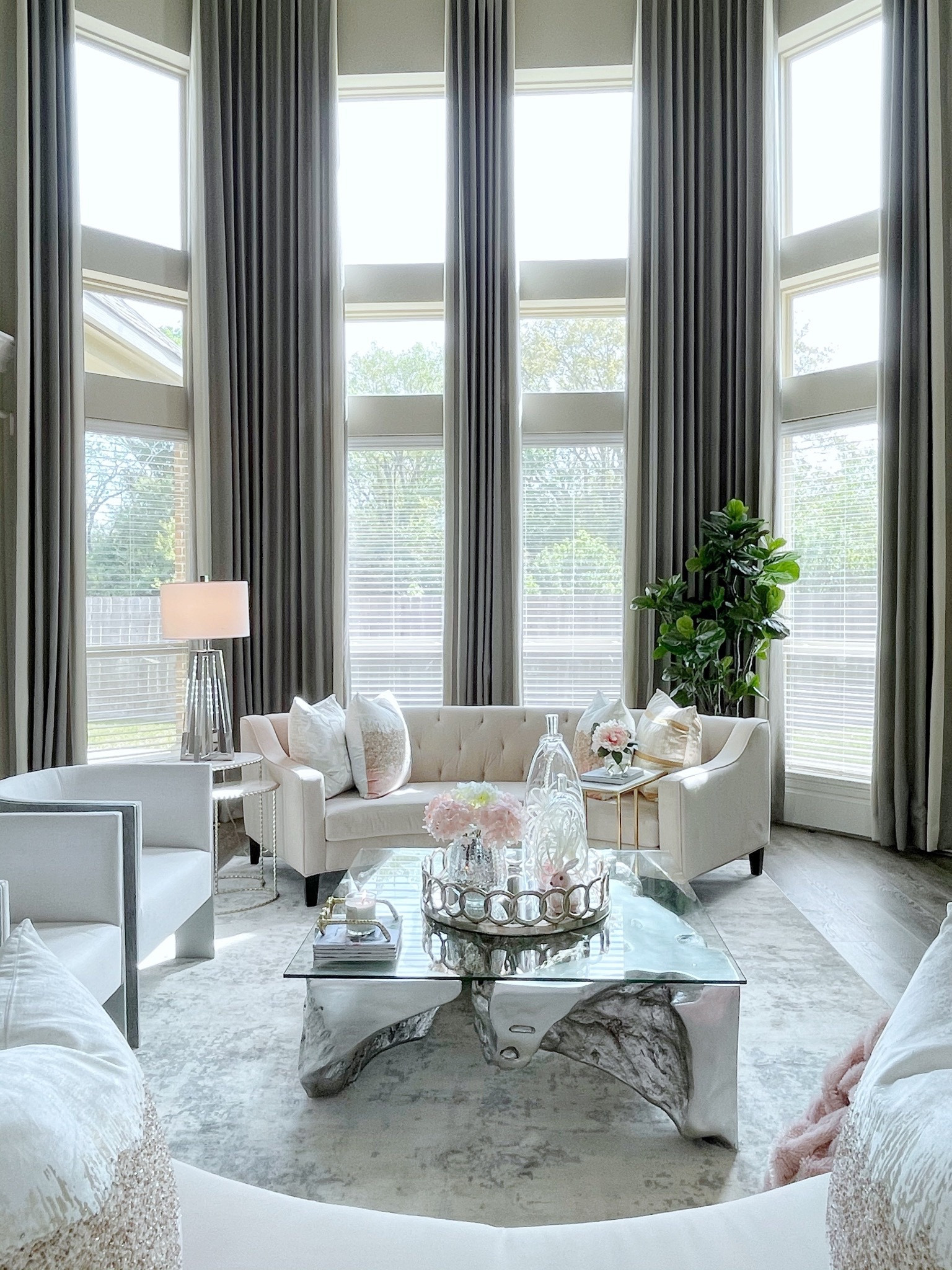 Shop items in my living room #livingroom #roundcouches #moderndecor #modernfurniture #homedecor #homeorganizing #springcleaning 

#LTKsalealert #LTKFind #LTKhome