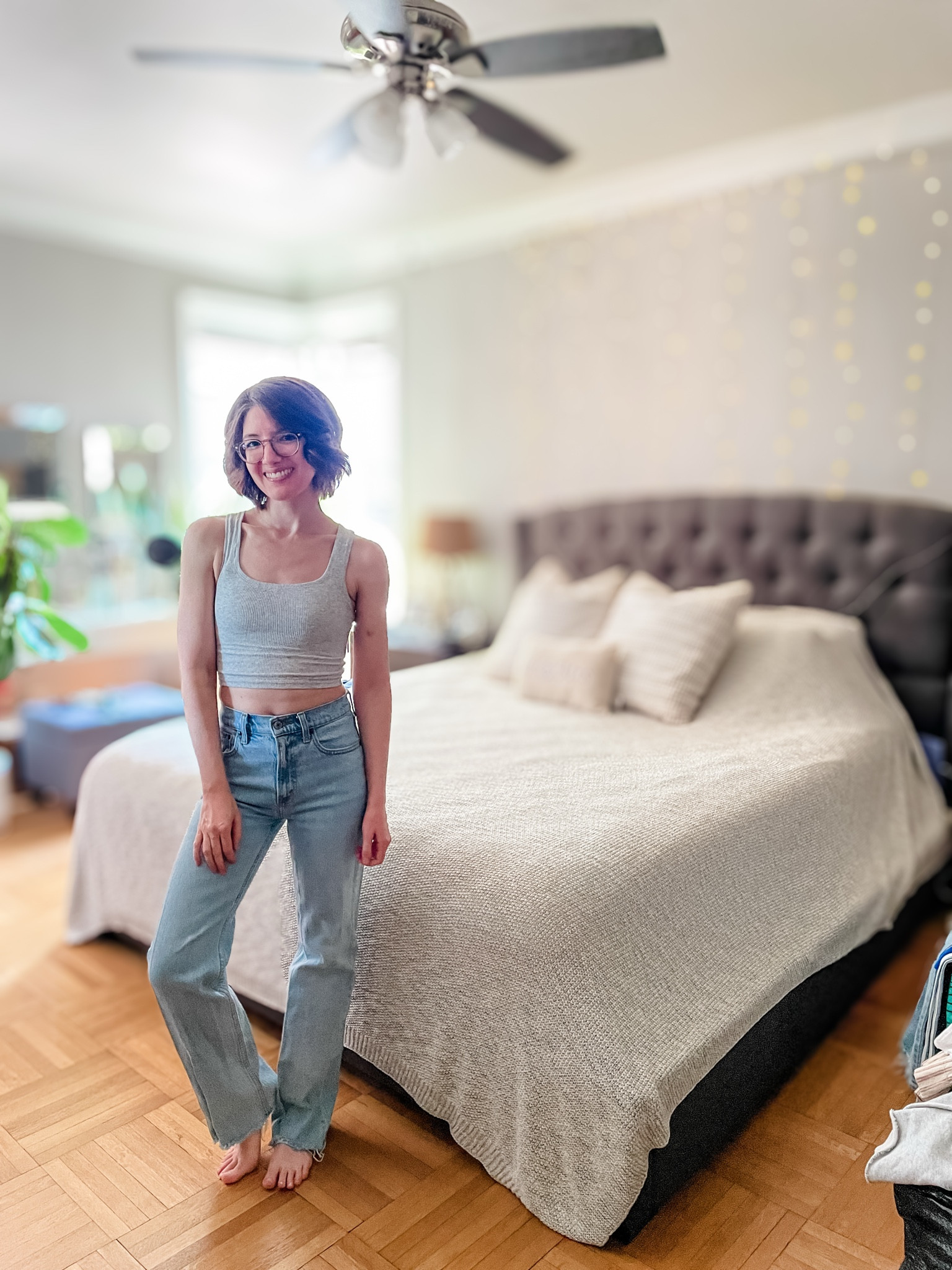 Tank: TTS
Abercrombie 90s relaxed high rise jeans: TTS

#LTKStyleTip #LTKSaleAlert #LTKFindsUnder100