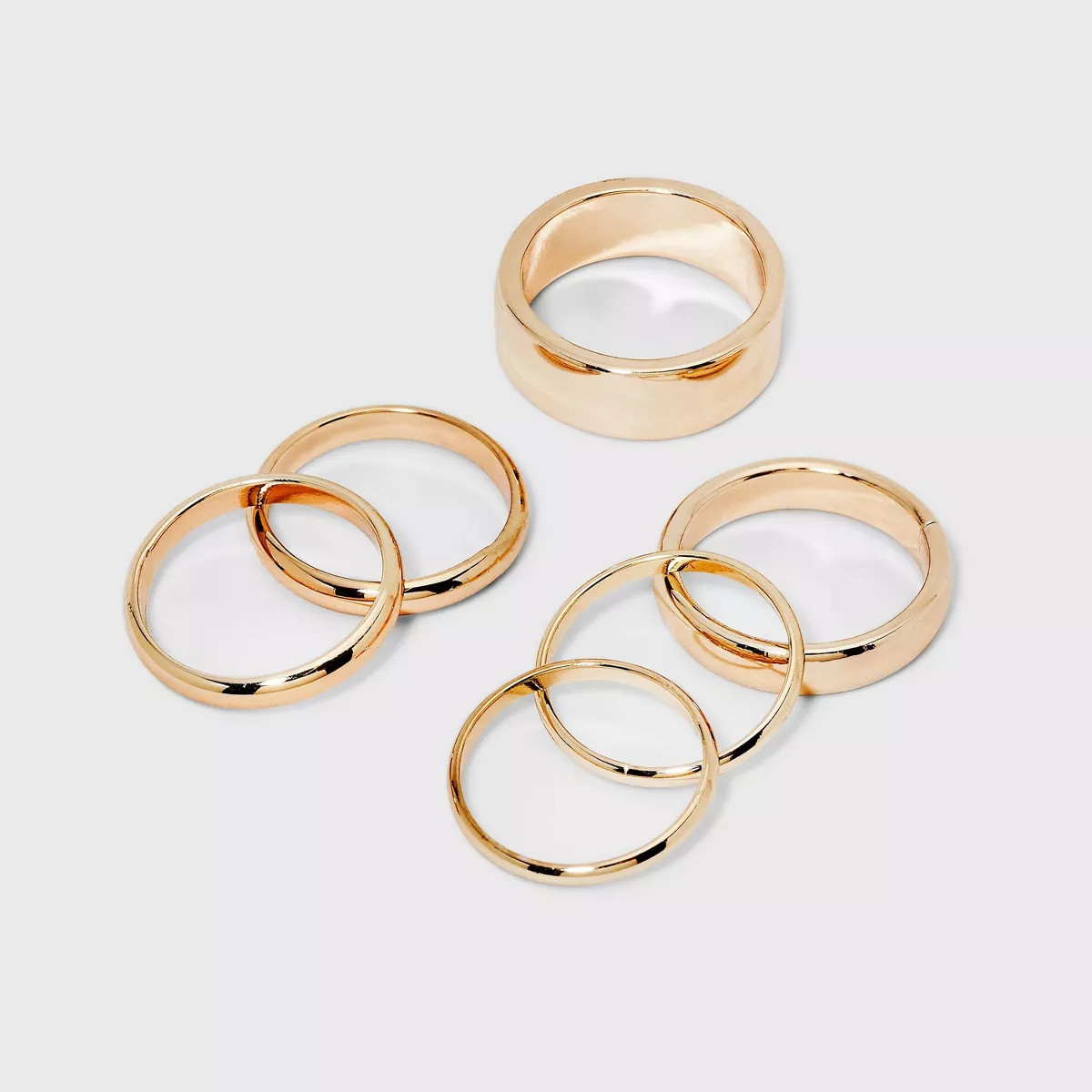 Band Ring Set 6pc - A New Day™ Gold | Target