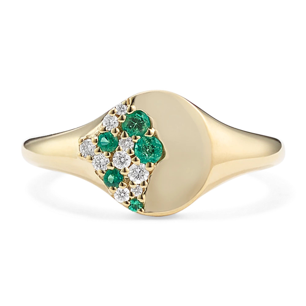 Bloom Emerald & Diamond Ring | Shane Co