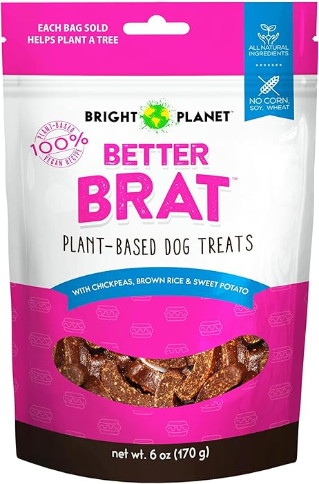 | Plant-Based Vegan Dog Treats - 6oz | Sustainable Natural Clean Label | Low-Calorie Soft Veggie ... | Amazon (US)
