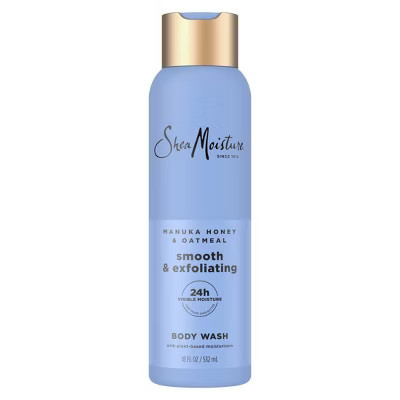 SheaMoisture Body Wash Smooth & Exfoliating - Manuka Honey & Oatmeal with Plant-Based Moisturizers - 18 fl oz | Target