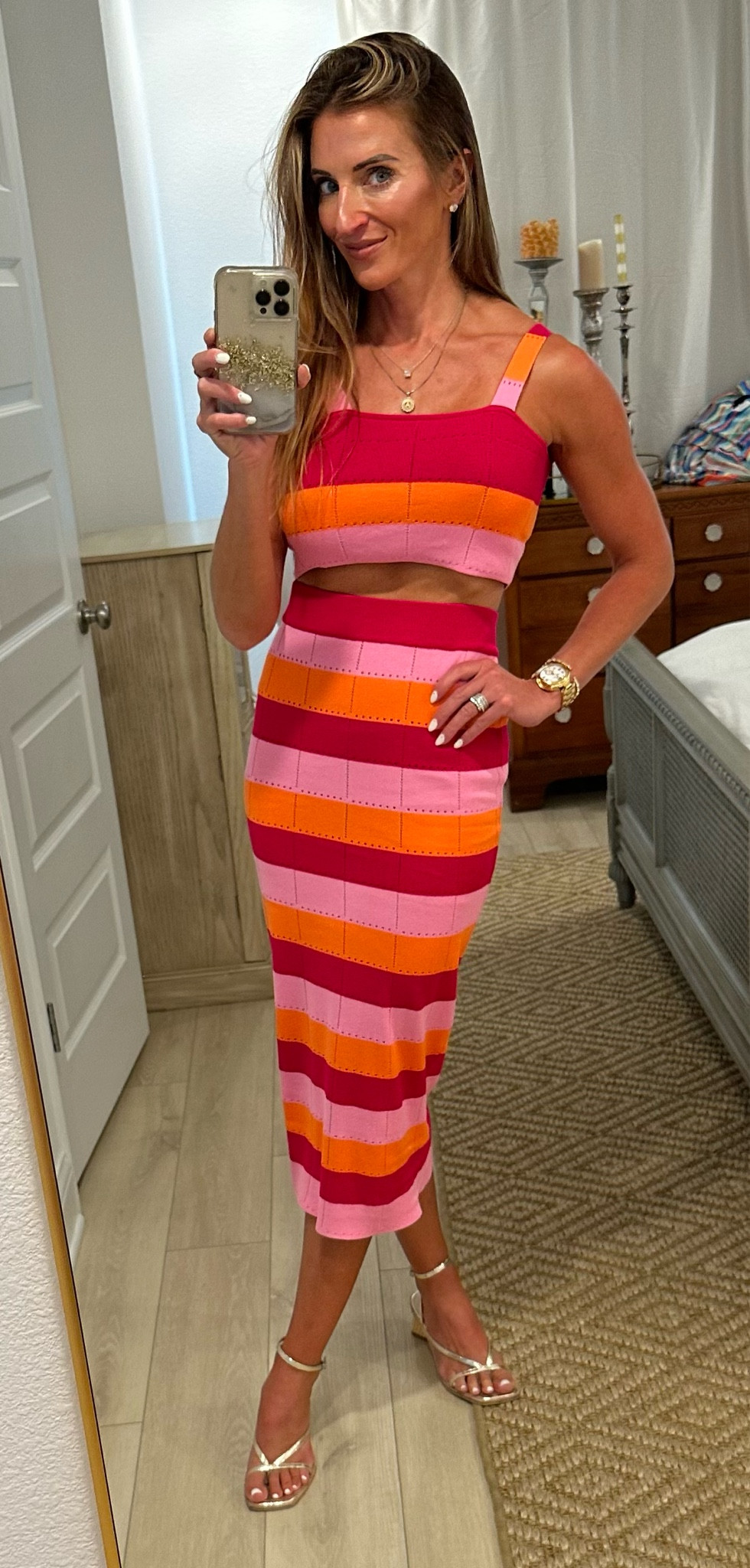 Top + Skirt set: https://shopdolceboutique.com/products/vinvist9215-top-skirt-set