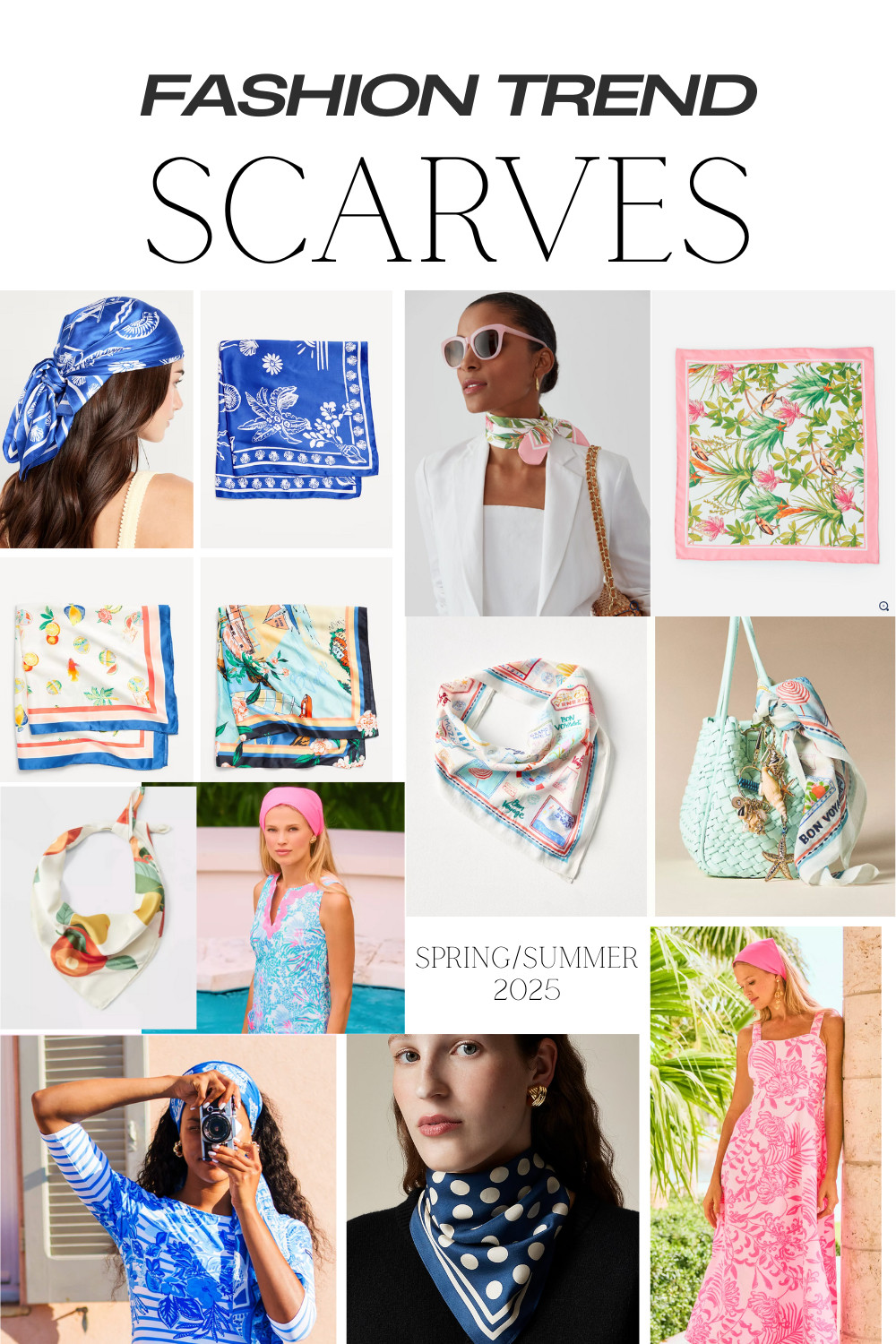 Spring/Summer 2025 Trend: Scarves

#scarf
#scarves
#silkscarves
#bandana
#summertrend 

 #LTKSeasonal #LTKFindsUnder50 #LTKStyleTip