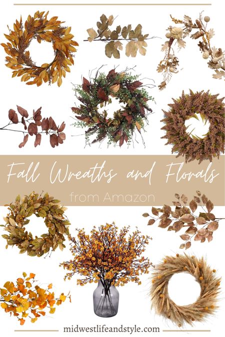 Fall wreaths and florals from Amazon 

#LTKSeasonal #LTKunder50 #LTKhome