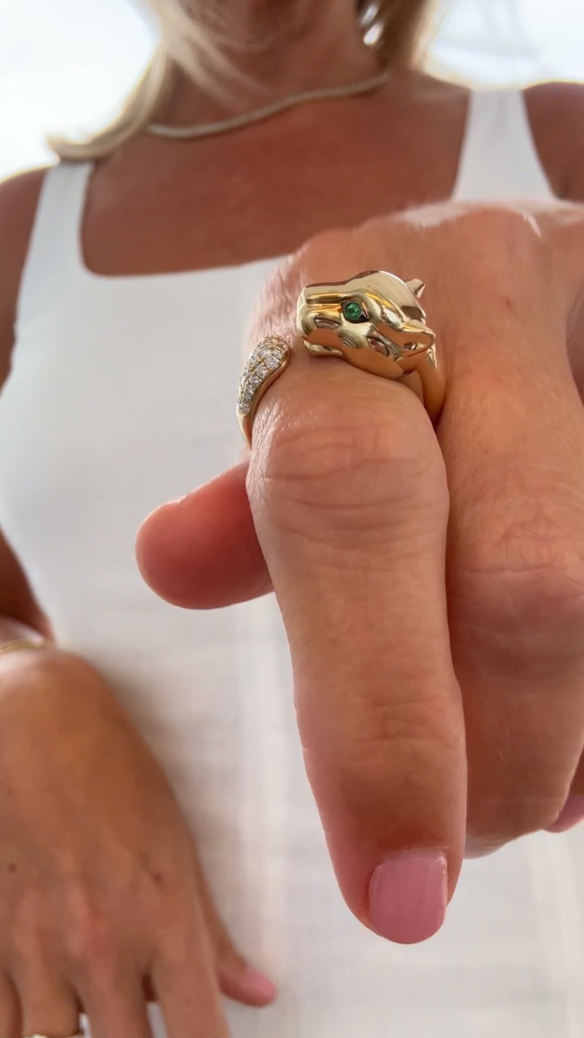 Such a chic gold and diamond panther ring!

Every day jewelry
Work dress
Fine jewelry
Yellow gold 

#LTKStyleTip #LTKOver40 #LTKSaleAlert