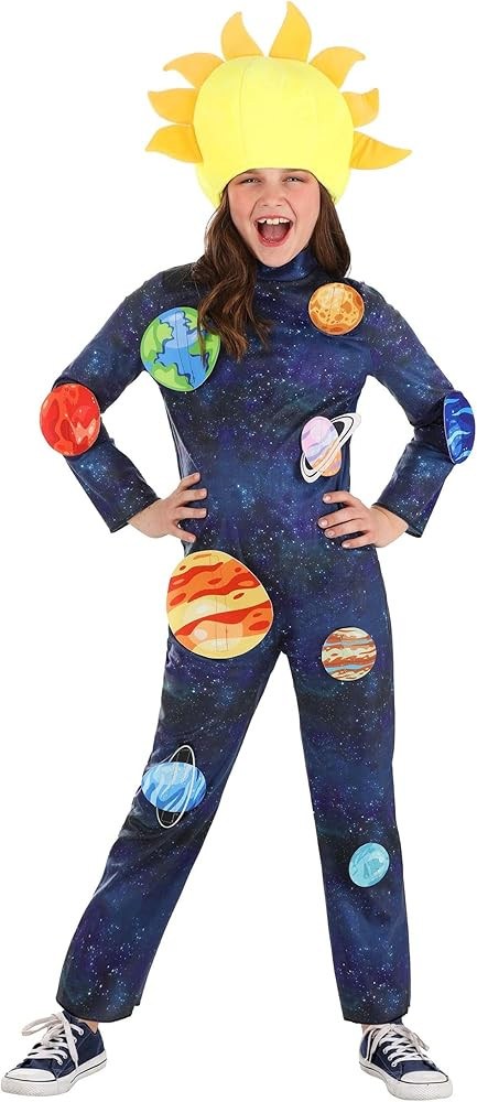 Little Astronomer's Dream - Kid's Glorious Galaxy Solar System Costume with Hat, Jumpsuit, & Plan... | Amazon (US)