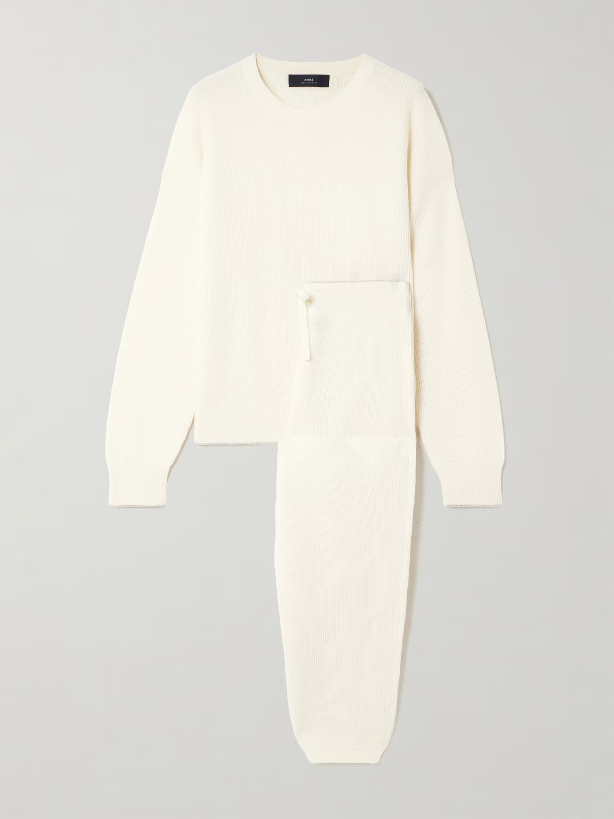 Arch4 - Elsa Cashmere Sweater And Track Pants Set - Ivory | NET-A-PORTER (US)