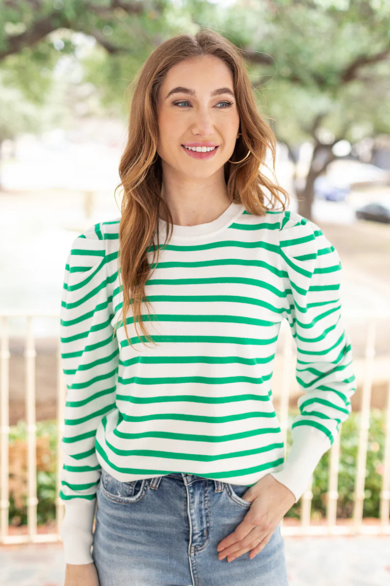 Leigh Sweater- Green | Avara