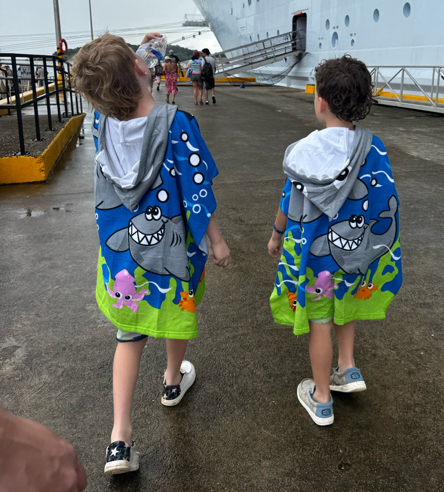 The greatest towels for kids for pools, cruises, beach and more 

Hooded Bath Beach Poncho Towels for Kid Boys Girls Swim Cover-ups Cloak with Drawstring Bag, Great White Shark Theme

#LTKFamily #LTKSwim #LTKKids