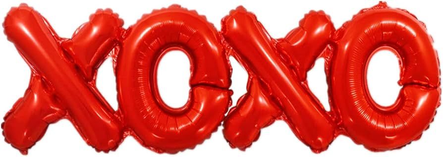 Soochat XOXO Balloons | Valentines Day Letters Foil Balloons - Wedding Mother's Day Father's Day ... | Amazon (US)