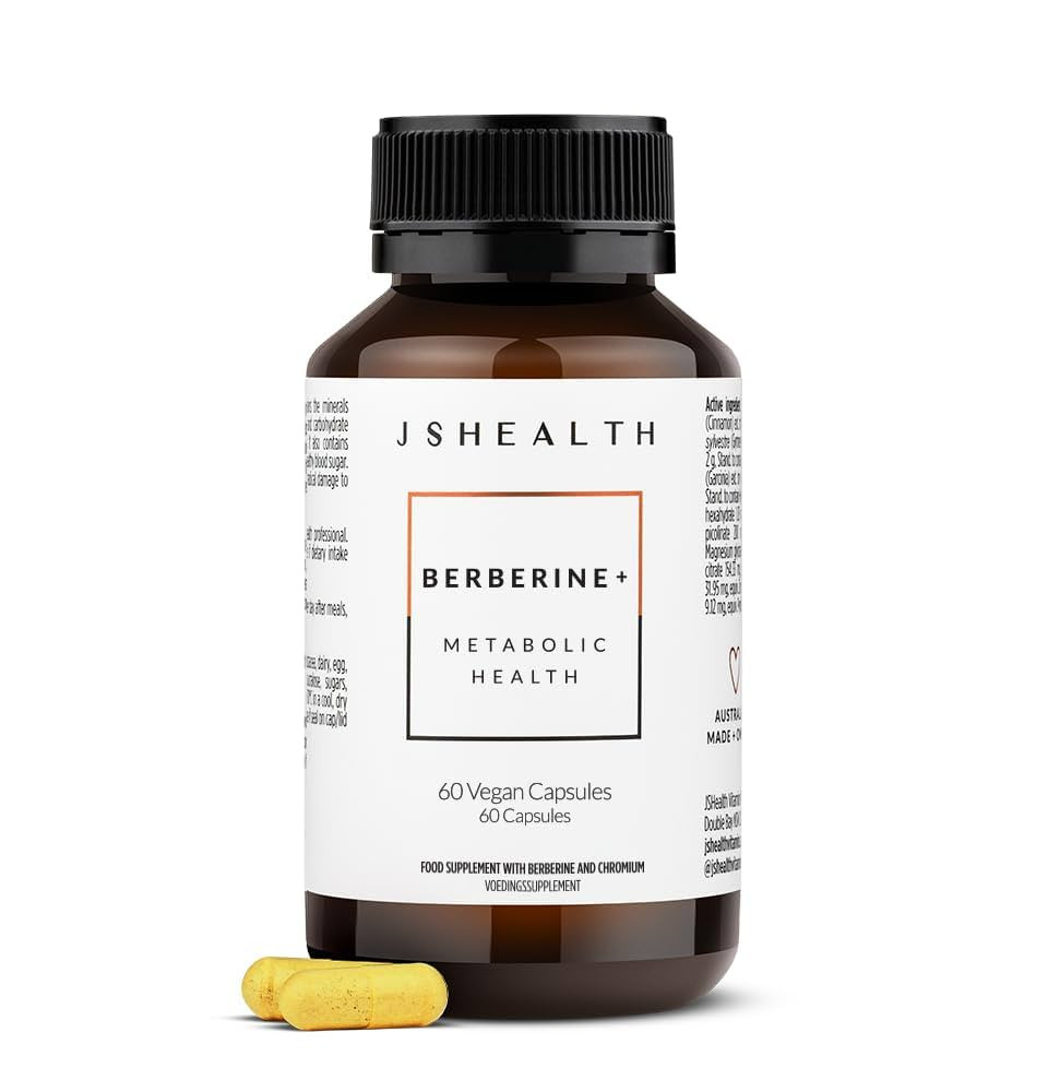 JSHealth Vitamins Berberine+ Formula — Berberine Supplement for Metabolic Health — Vegan, Glu... | Amazon (US)