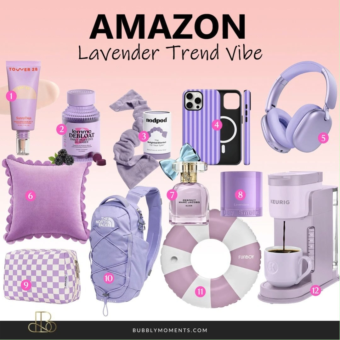 Love all things lavender? This Amazon Lavender Trend collection brings together stylish fashion, cozy home décor, beautiful kitchen essentials, and fun tech accessories in one place. Whether you're refreshing your wardrobe, adding a soft touch to your home, upgrading your kitchen, or finding cute everyday gadgets, these lavender-inspired picks make it easy to embrace this trending color. Save this collection for inspiration, discover new Amazon favorites, and follow for more curated finds you'll love.
#LTKBeauty #LTKHome #LTKFinds #AmazonFinds #AmazonFavorites #AmazonHome #AmazonFashion #KitchenFinds #TechAccessories #HomeDecor #LavenderTrend #PurpleAesthetic #PastelVibes #HomeInspo #KitchenInspo #EverydayEssentials #GadgetFinds #StyleInspo #TrendingFinds 

 