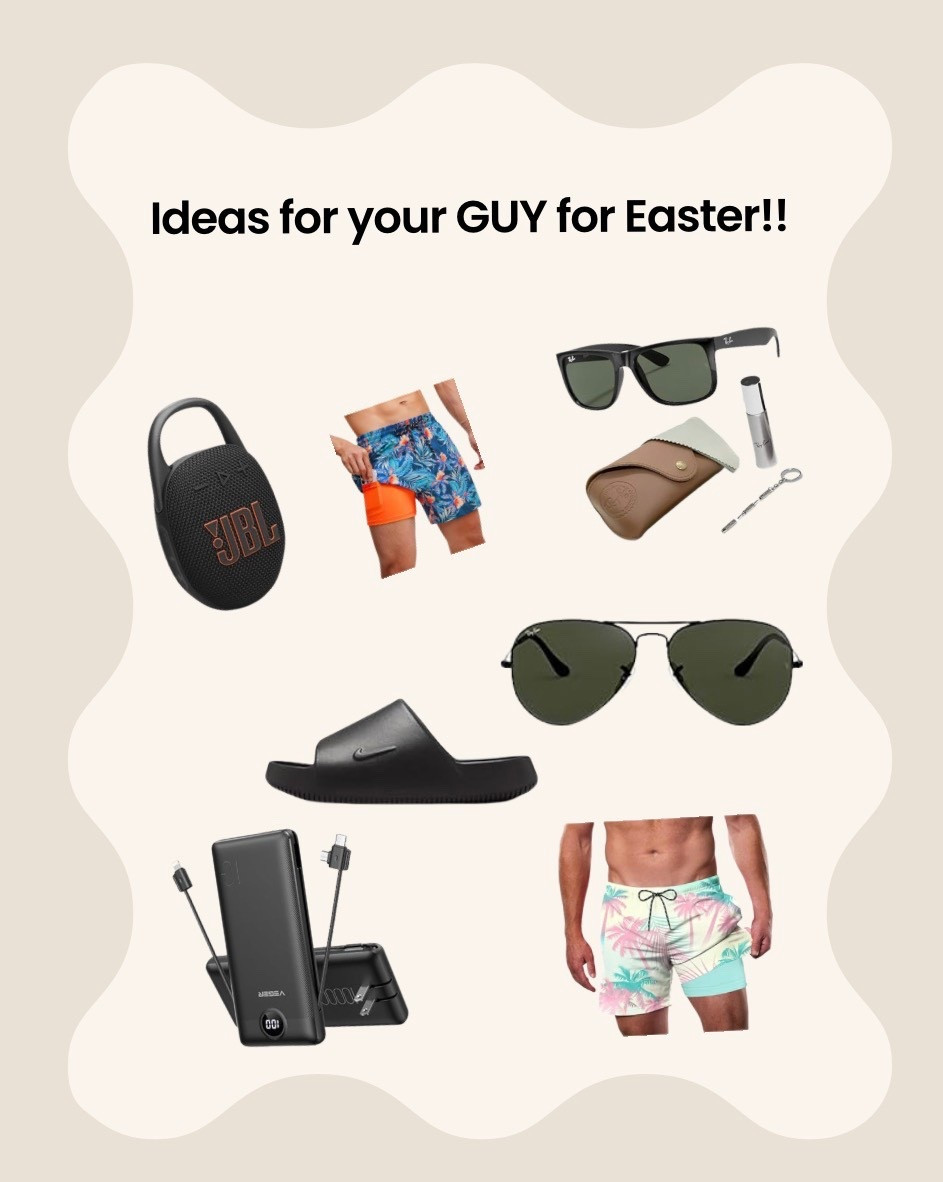 Don’t forget the guys this Easter 🐣
If you’re building an Easter basket for your man, these sunny-day essentials are a must. Think everyday basics he’ll actually use — perfect for spring weather, golf days, vacations, and backyard hangs. Practical gifts that still feel fun in an Easter basket! ☀️

#LTKMens #LTKGiftGuide #EasterBasketIdeas #MensStyle #SpringStyle #MensEssentials #LTKStyle #LTKSeasonal #GiftIdeasForHim #SpringVibes #EverydayEssentials #MensFashionFinds

#LTKdayinmylife #LTKActive #LTKSeasonal