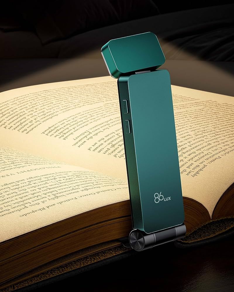 86lux Reading Light, Rechargable Book Light for Reading in Bed, Ultralight Clip-on LED Bookmark L... | Amazon (US)