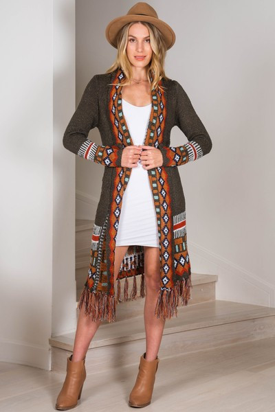 Harwich Cardigan - Khaki | Salty Crush