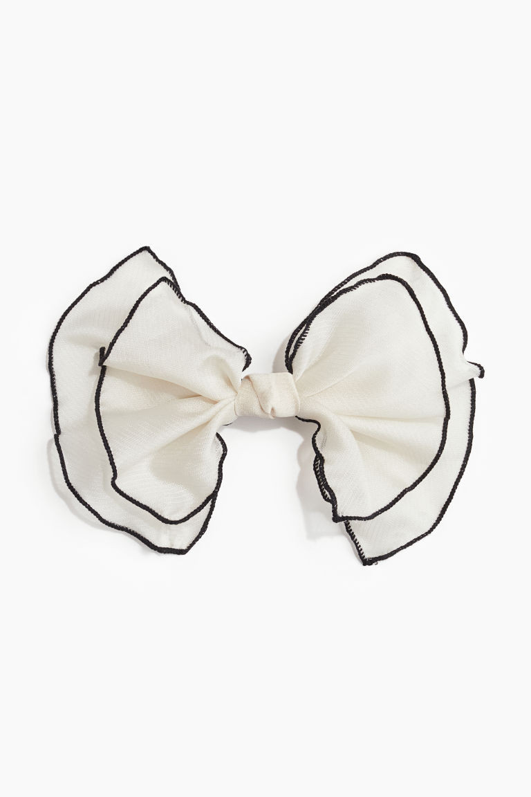 H & M - Bow Hair Clip - White | H&M (US + CA)
