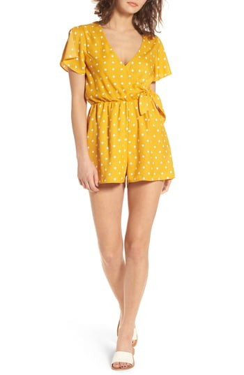 Women's Everly Surplice Romper | Nordstrom