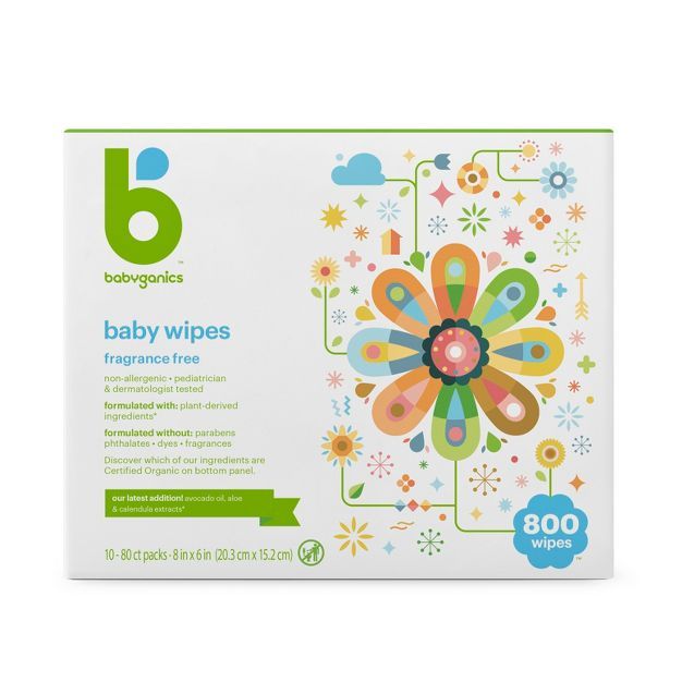 Babyganics Fragrance-Free Baby Wipes (Select Count) | Target