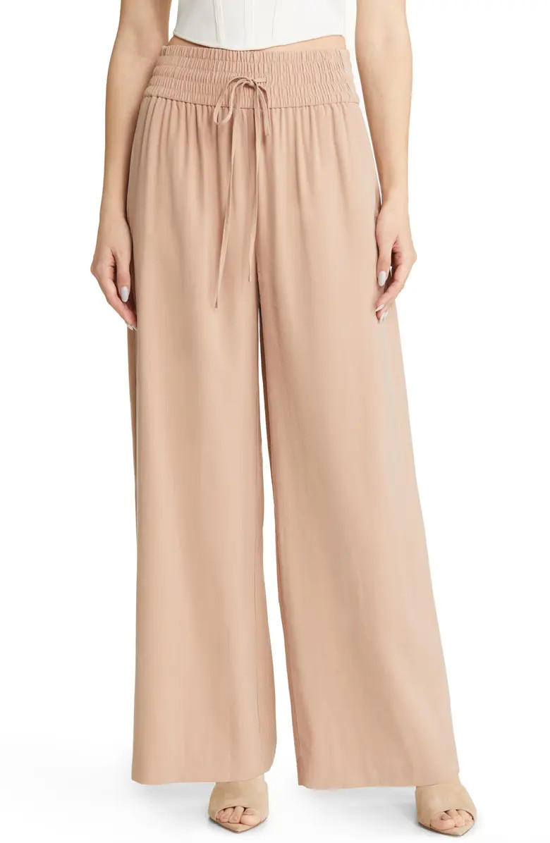 Drawstring Wide Leg Pants | Nordstrom