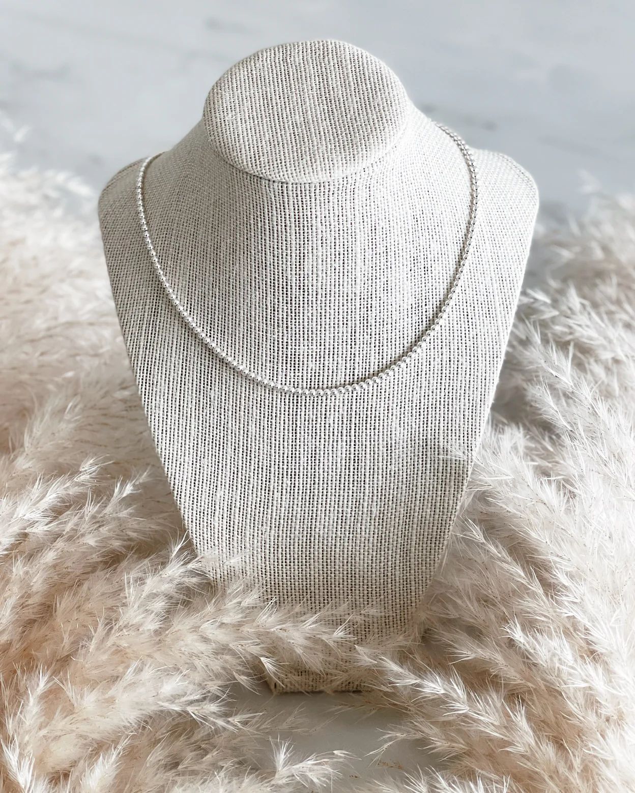 THE BEADED NECKLACE - SILVER | Stylin by Aylin