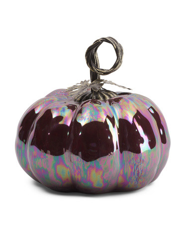 9in Ceramic Pumpkin | TJ Maxx