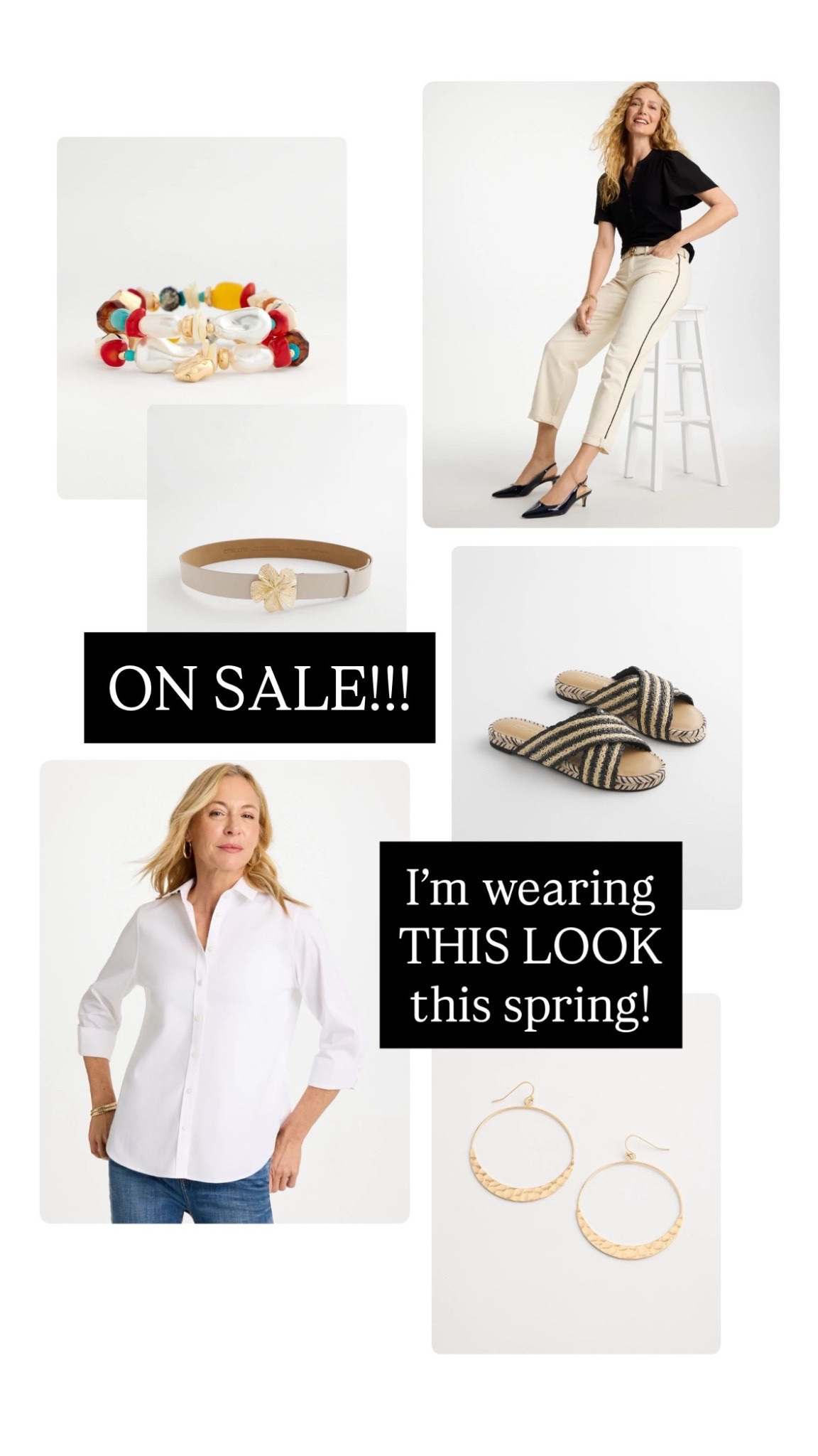 Such a CHIC look for spring, everything is ON SALE! ￼

#LTKOver40 #LTKSaleAlert #LTKootd