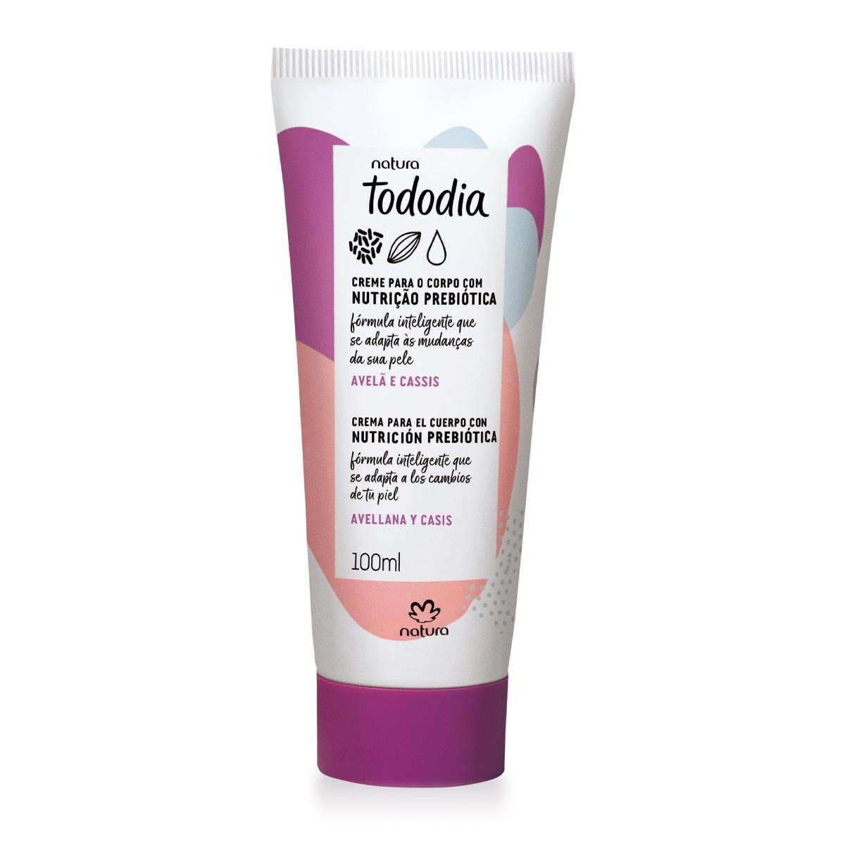 Creme Desodorante Nutritivo Para o Corpo Tododia Avelã e Cassis | Natura BR