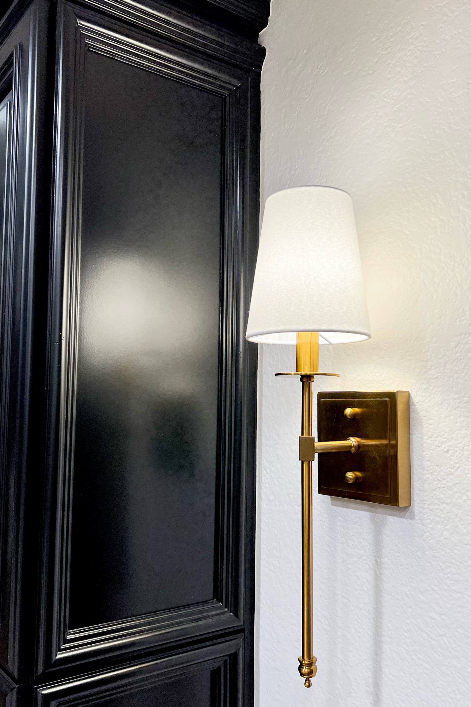 Brass wall sconce with shade  

#LTKhome #LTKstyletip #LTKunder100