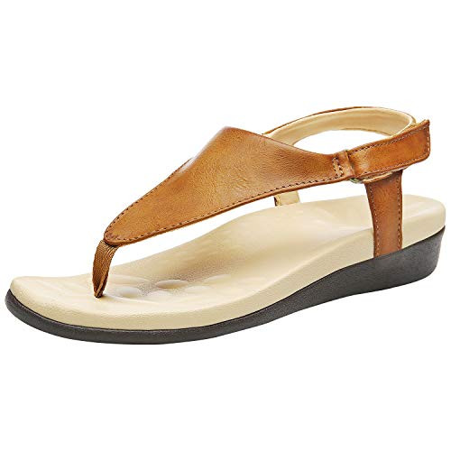 UTENAG Womens Arch Support Sandals Orthotic Adjustable Thong Flip Flops Shoes | Amazon (US)
