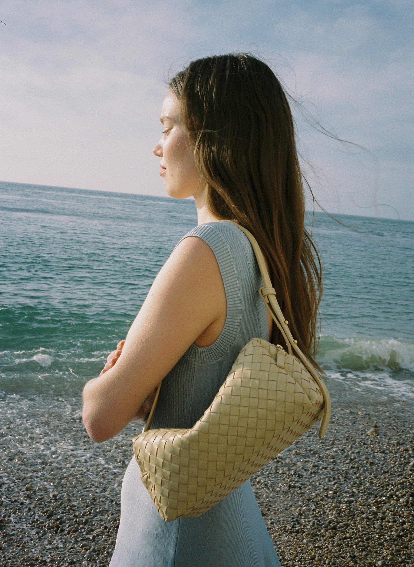 Trousse Woven Leather Butter - Summer Woven Bag - Elleme | Elleme