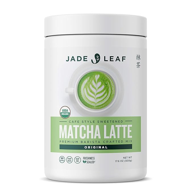 Jade Leaf Matcha Organic Cafe Style Sweetened Matcha Latte Green Tea Powder, Premium Barista Craf... | Amazon (US)