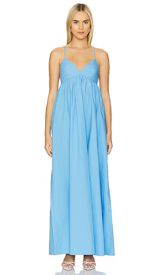 Poplin Maxi Dress in Miku | Revolve Clothing (Global)