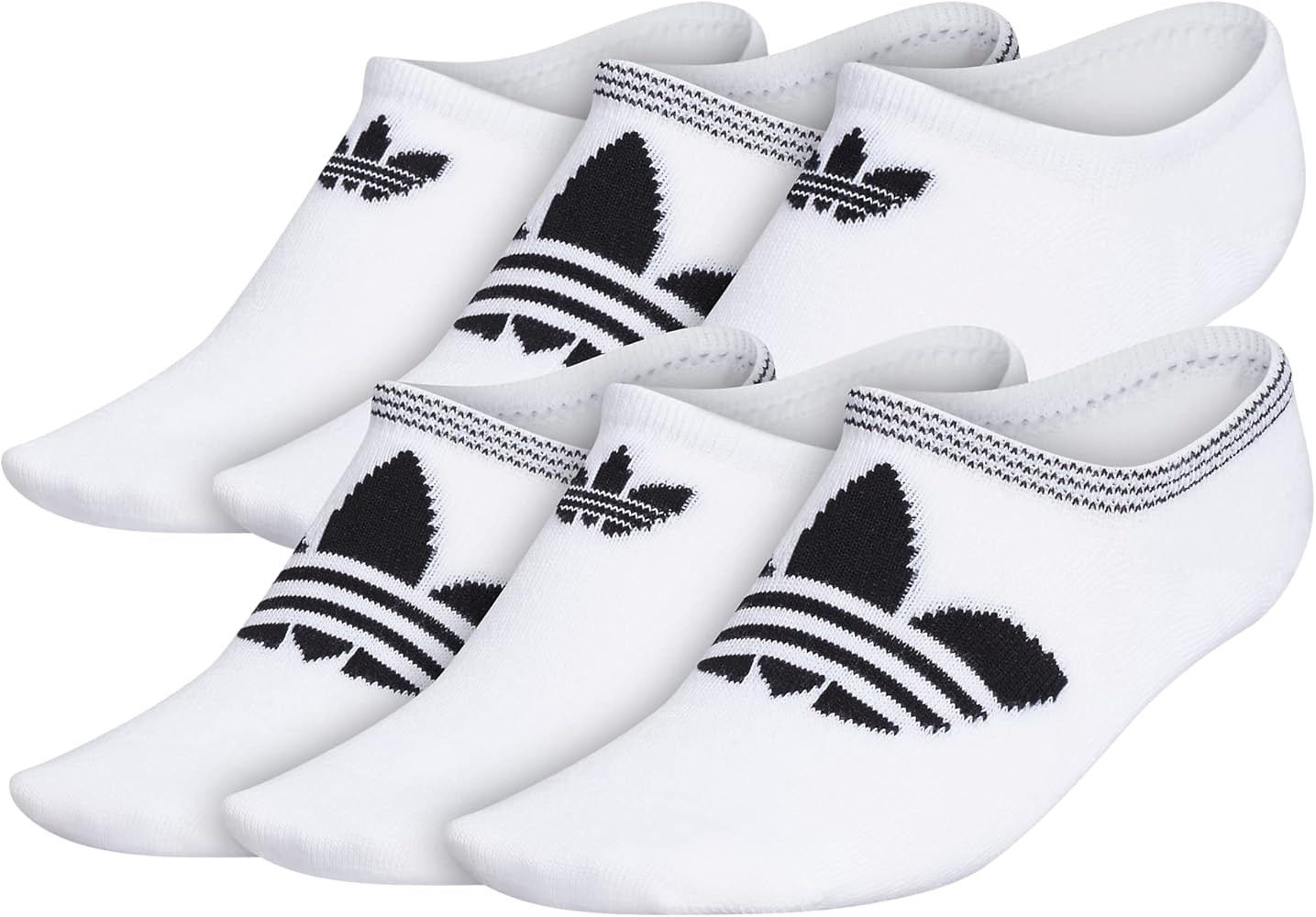 adidas Originals Women's Originals Trefoil Superlite 6-Pack Super No Show | Amazon (US)