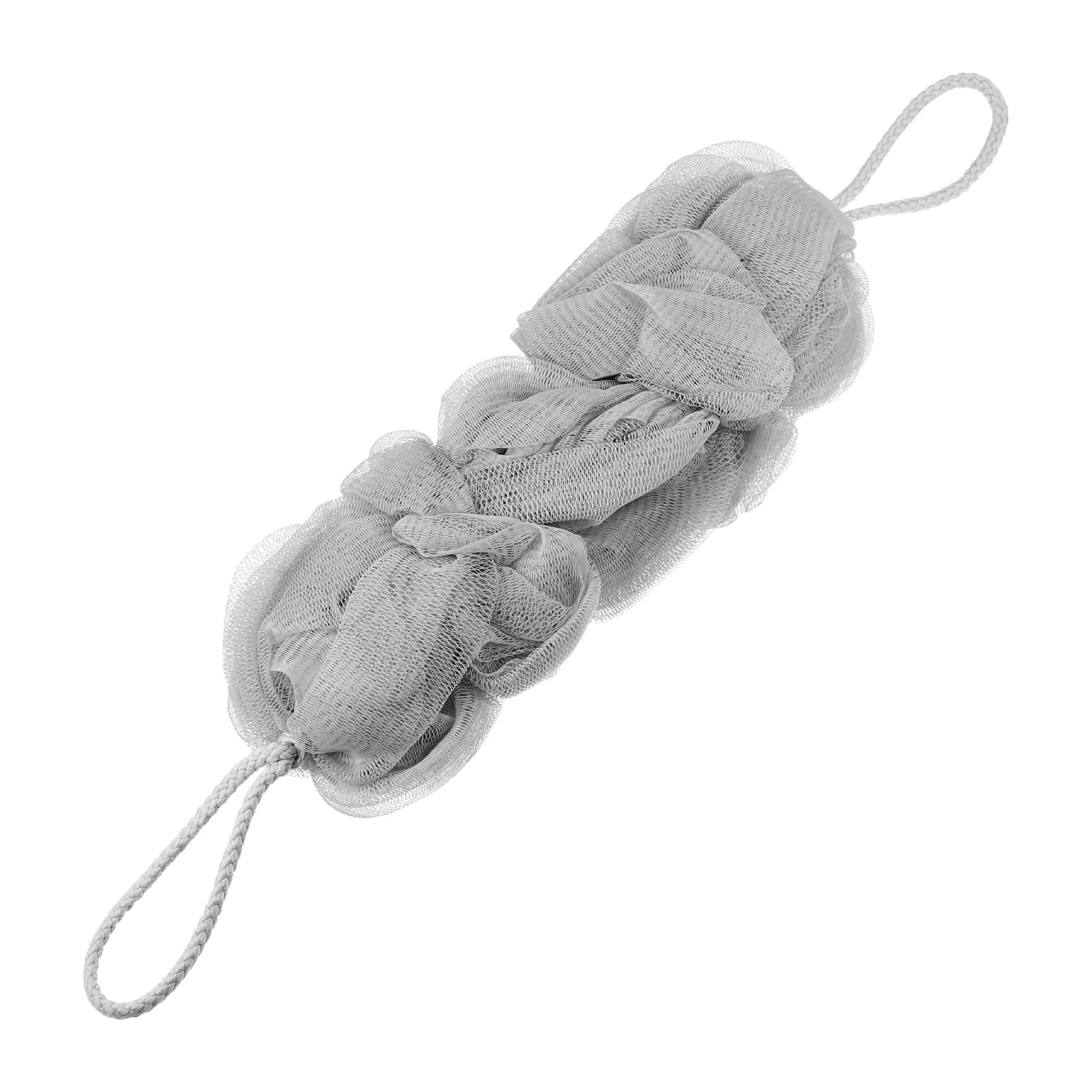 Unique Bargains 1pc Bath Shower Loofah Sponge Body Puffs for Bathroom Shower 11.42 Inch x4.72 Inch x2.36 Inch Gray one_size | S25121001UX5931 | Lowe's