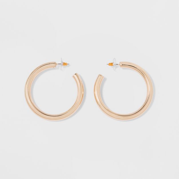Thick Hoop Earrings - A New Day™ Gold | Target