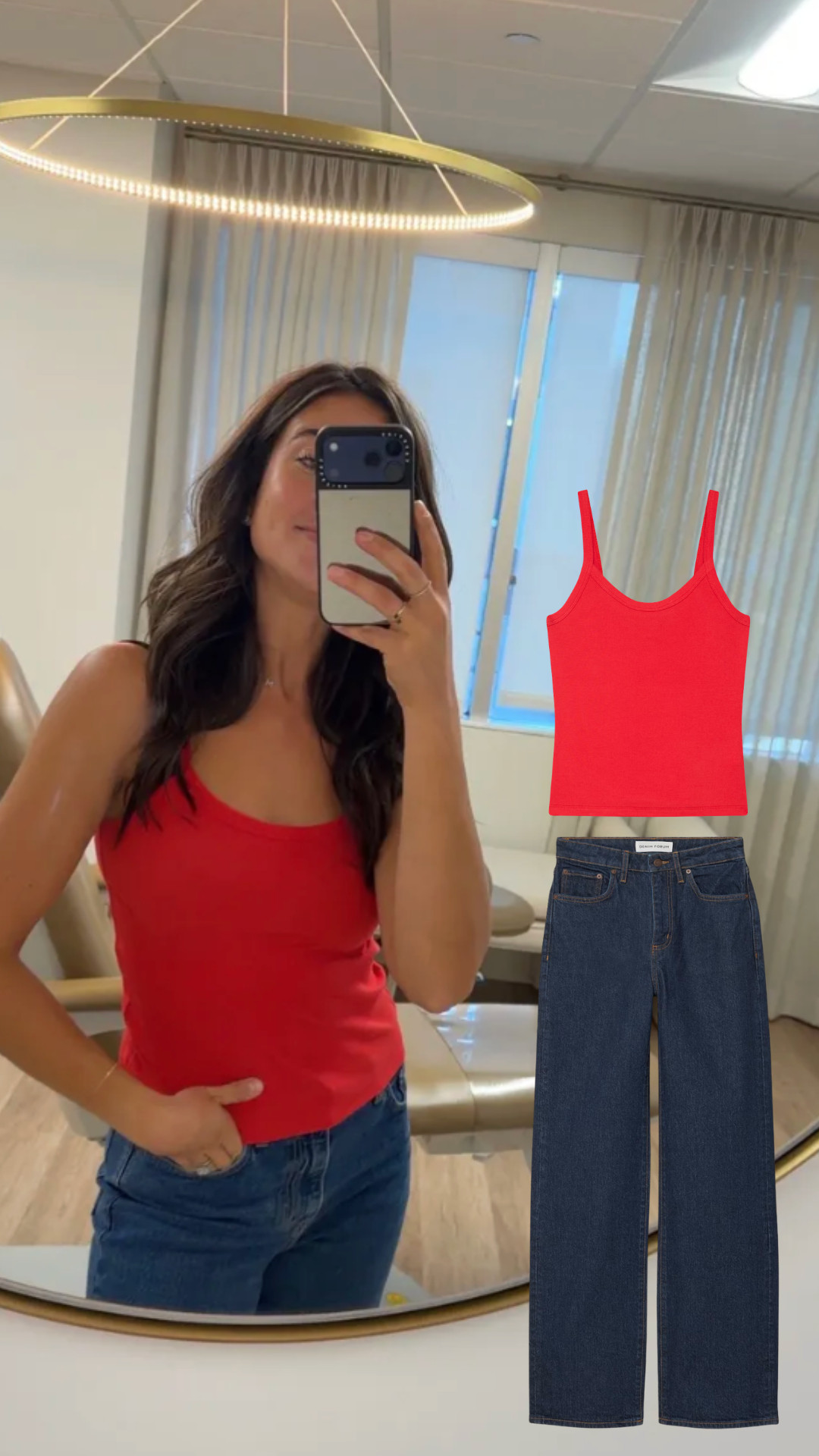 A simple, yet fun outfit! This tank comes in other colors!

aritzia closet staples tank top denim jeans ootd outfit inspiration 

 #LTKgrwm #LTKootd #LTKSeasonal