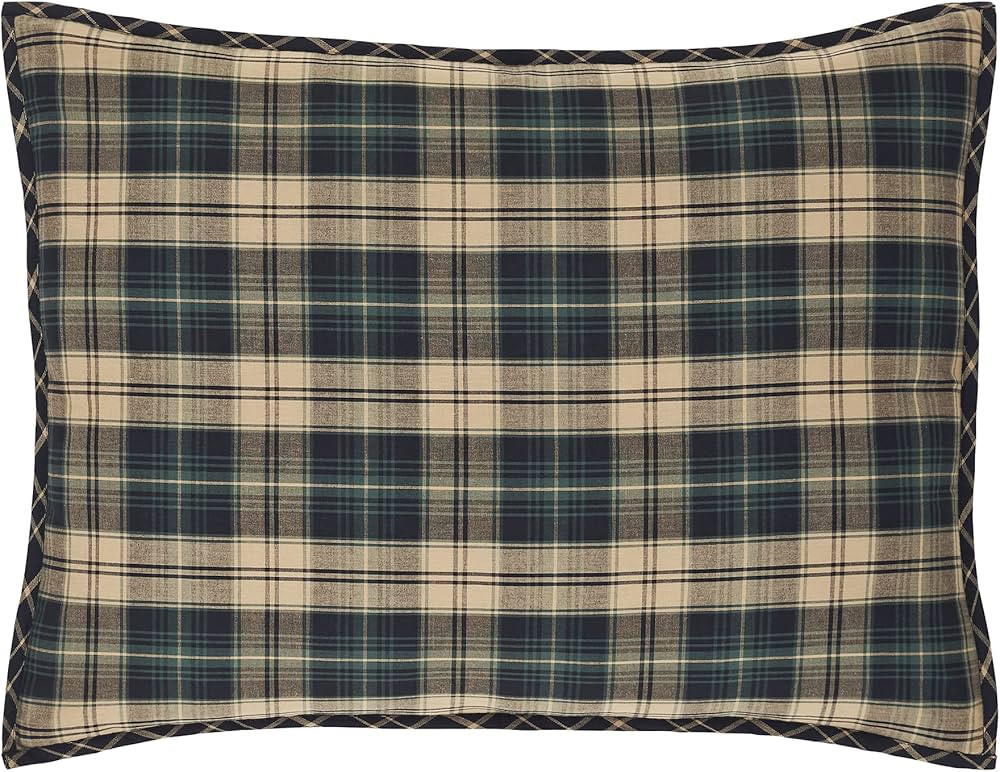 VHC Brands, Pine Grove Standard Sham Cover, Green, 21x27 | Amazon (US)