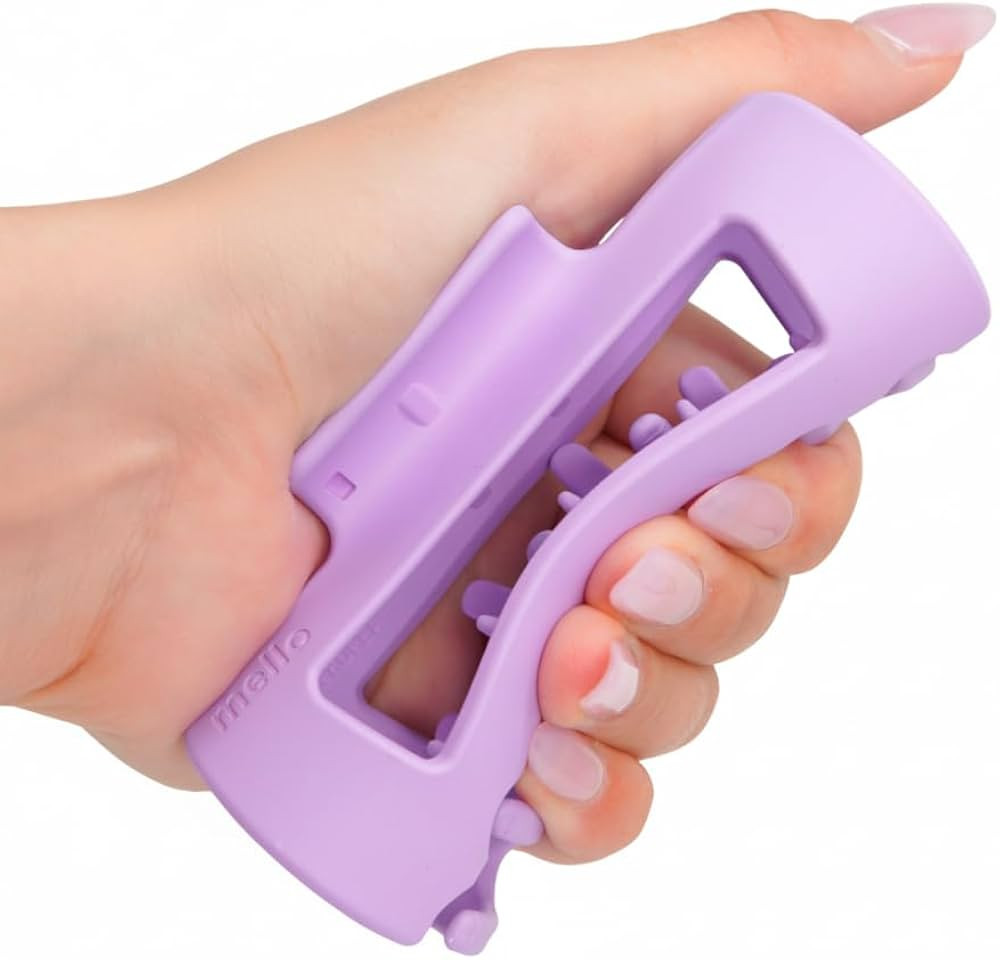 The Original Mello Hair Claw Clip Squishy Claw Clip Made in Korea Patent Pending 30021976 (Purple... | Amazon (US)