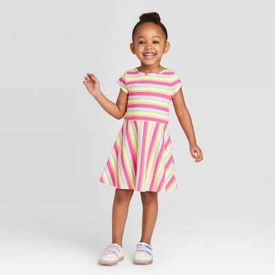 Toddler Girls' Short Sleeve Knit Dress - Cat & Jack™ | Target
