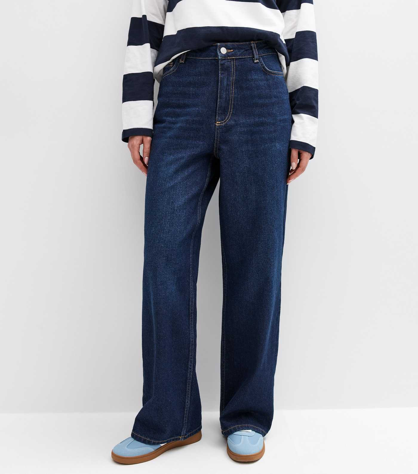 Blue Adalae High-Waist Wide Leg Jeans
						
						Add to Saved Items
						Remove from Saved Ite... | New Look (UK)