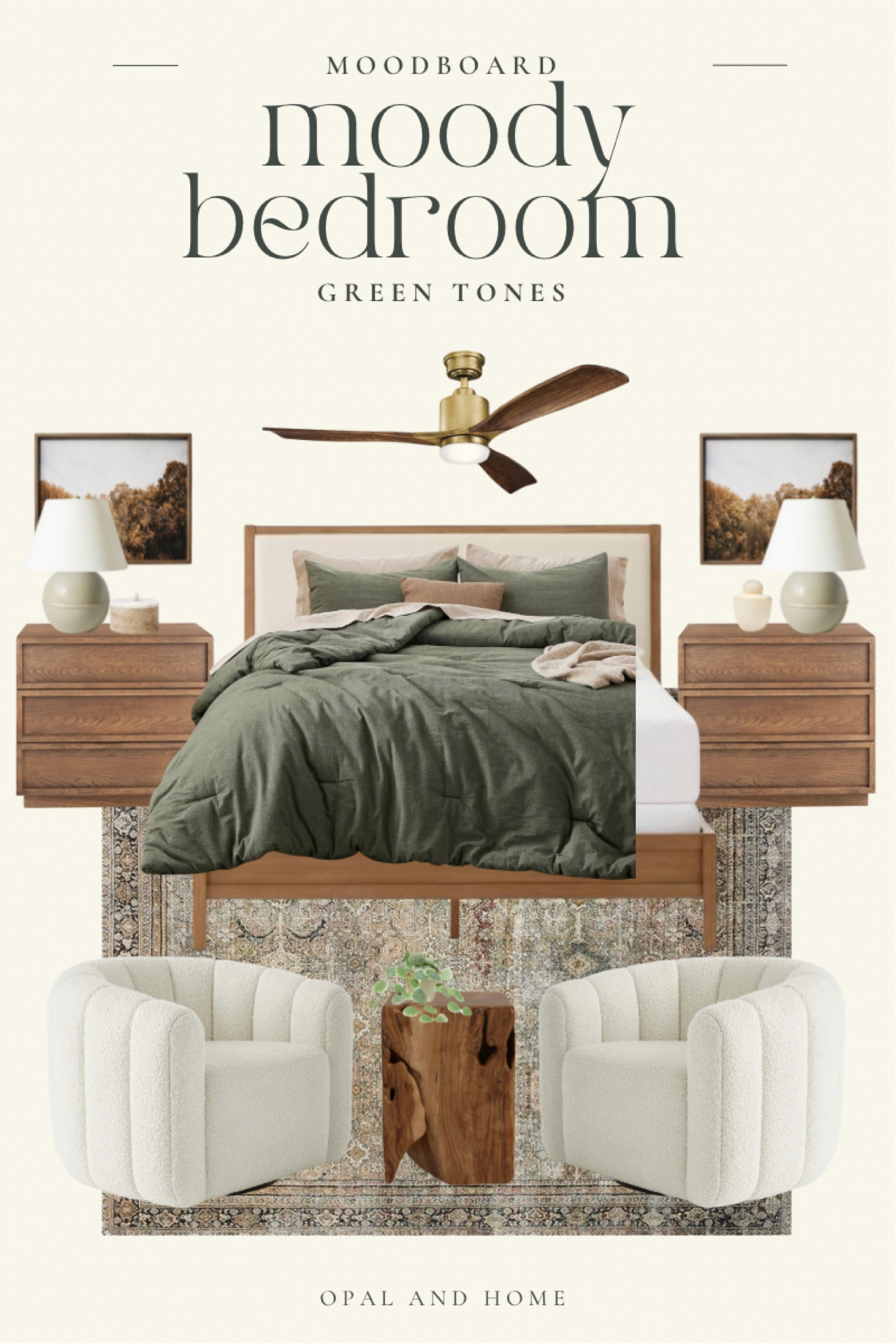 Moody bedroom with green tones! Loving this vibe for a winter to spring transition 😍

#LTKfindsunder100 #LTKstyletip #LTKhome