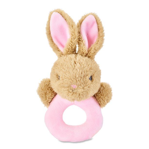 Way To Celebrate My First Easter Baby Rattle, Pink Bunny | Walmart (US)