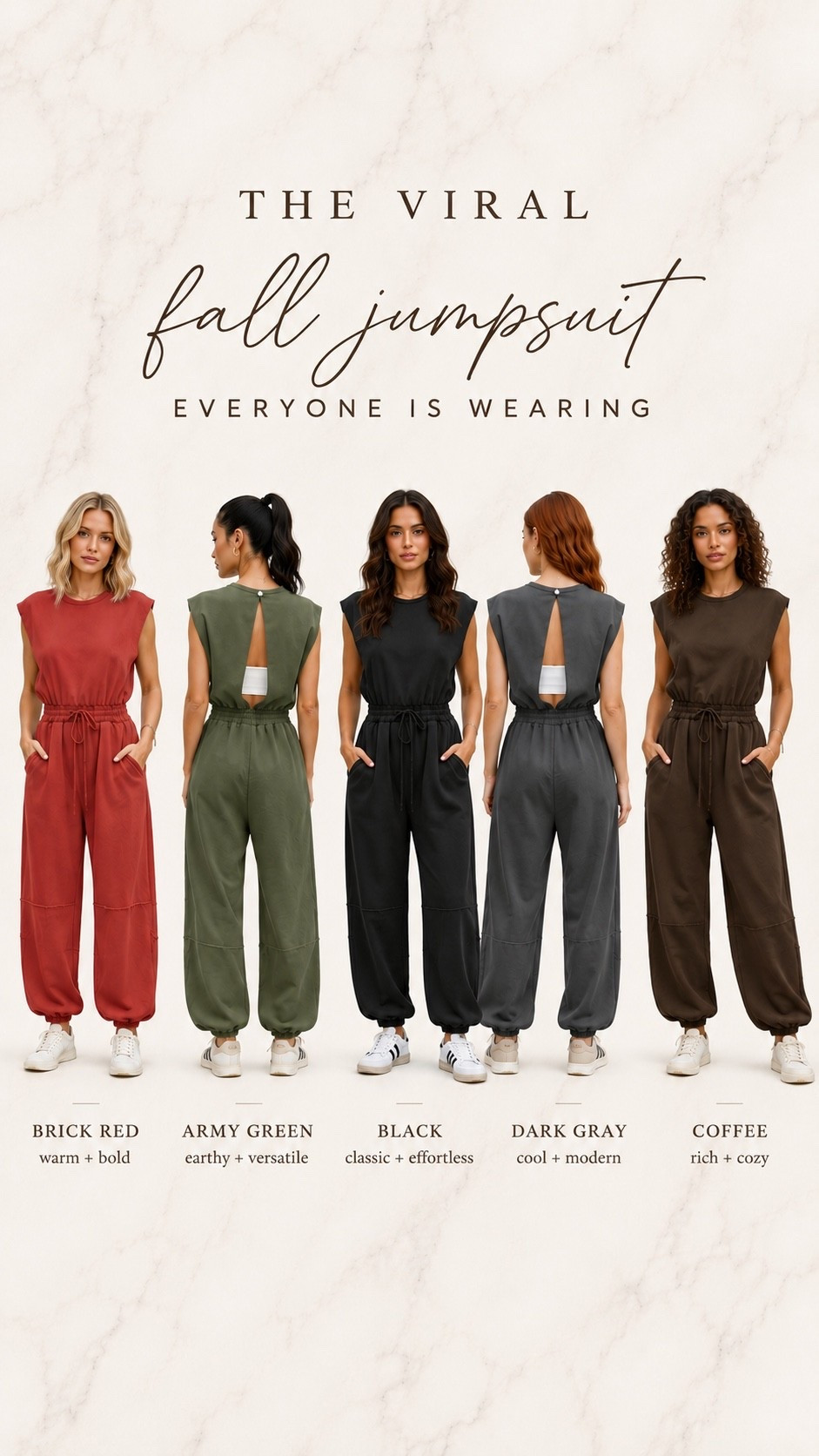 The viral fall jumpsuit everyone is wearing 🍂 Easy, comfy, flattering + comes in so many good fall colors. One of those throw-on-and-go outfits you’ll reach for all season.

#amazonfashion #fallfashion #jumpsuit #falloutfits #amazonfinds