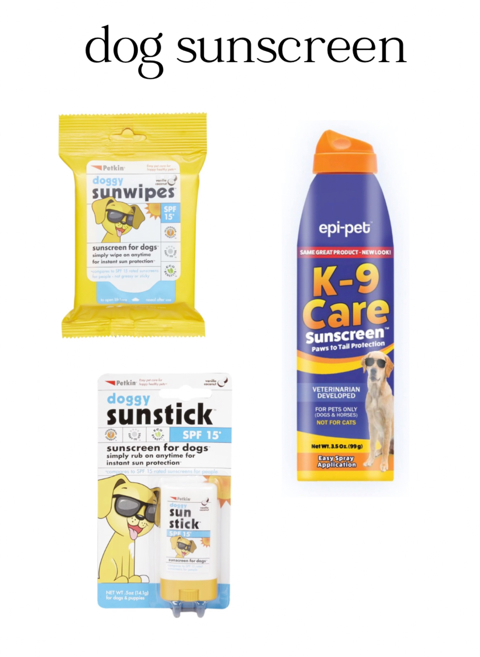 Epi pet outlet sunscreen